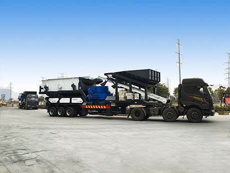 5-20厘米鵝卵石制沙，一小時(shí)100噸以下的移動制砂機(jī)型號如何選？