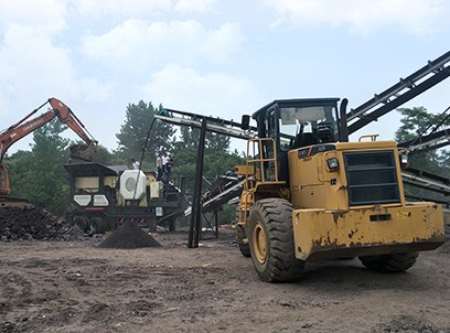 山西時(shí)產(chǎn)120噸煤炭移動(dòng)制砂現(xiàn)場案例