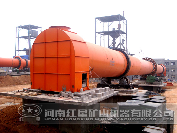 稀土回轉窯生產現(xiàn)場