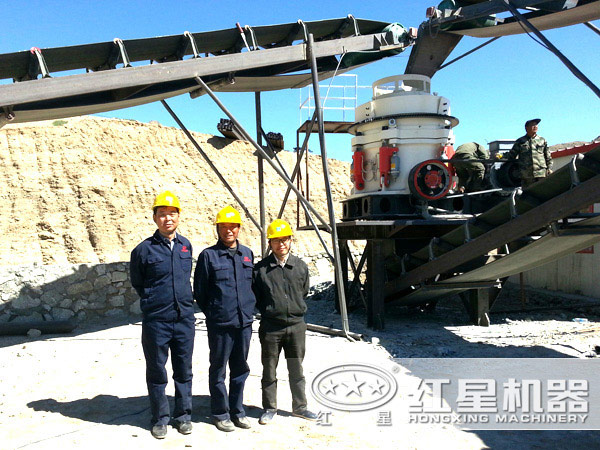 河北邯鄲某砂石廠作業(yè)現(xiàn)場(chǎng)