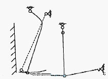 改進(jìn)后的簡擺顎式破碎機(jī)的結(jié)構(gòu)原理示意圖