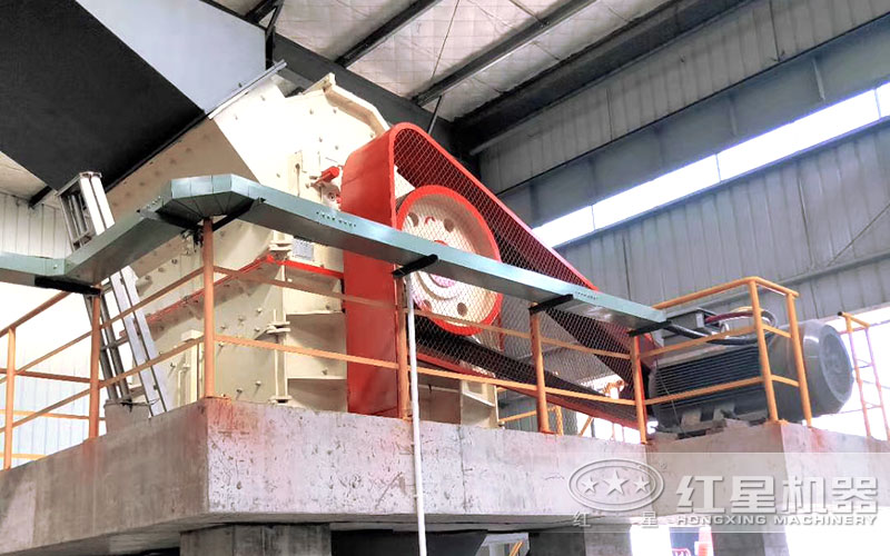 山東客戶制砂現(xiàn)場：細(xì)碎制砂機作為制砂設(shè)備