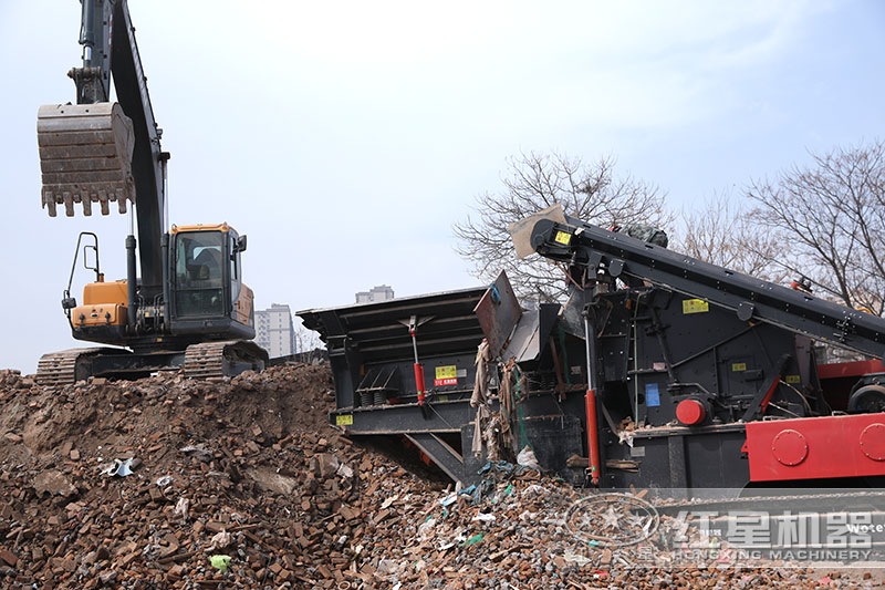 小型粉碎建筑垃圾的機器，每小時100噸價格是多少，有視頻嗎