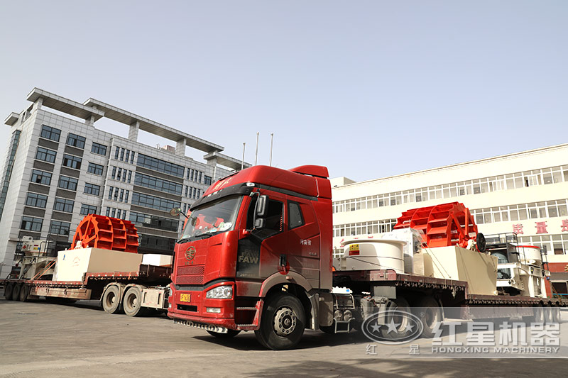 鵝卵石洗沙機器廠家-紅星機器發(fā)貨現(xiàn)場