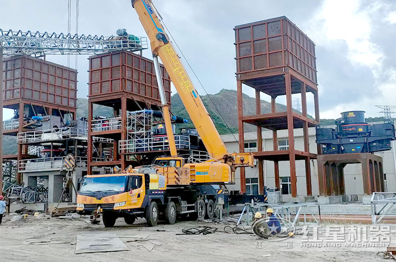 新項(xiàng)目｜紅星機(jī)器集團(tuán)浙江舟山花崗巖濕法制砂生產(chǎn)線投產(chǎn)在即