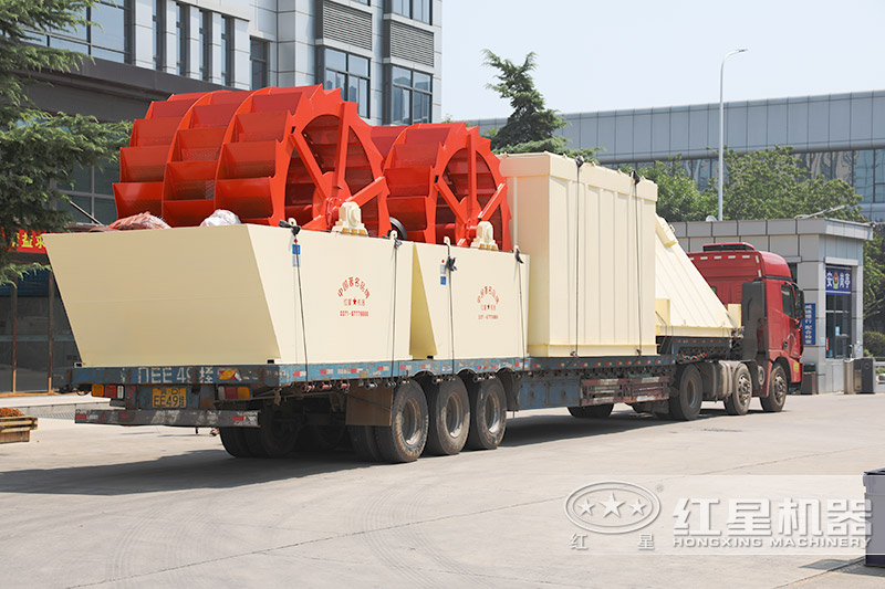 紅星機(jī)器石子水洗設(shè)備現(xiàn)貨，車間發(fā)貨