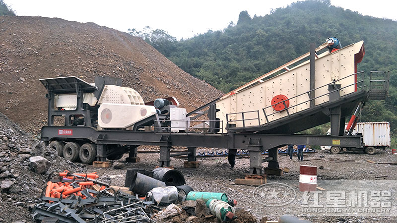 移動破+制砂設(shè)備+篩分機(jī)+配套設(shè)備