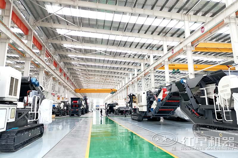 紅星機(jī)器履帶移動破石機(jī)廠家歡迎大家參觀考察