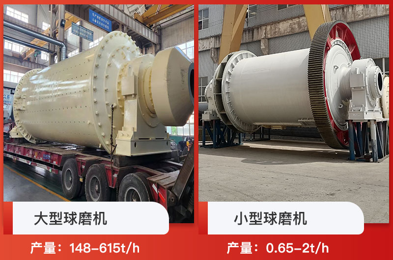 大型球磨機(jī)和小型球磨機(jī)產(chǎn)量對比