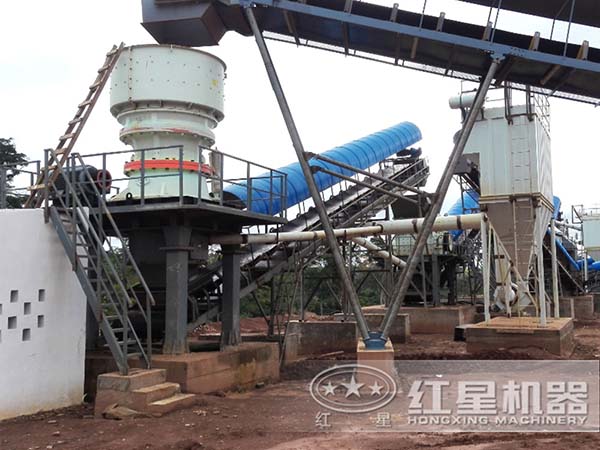 玄武巖圓錐破碎機應(yīng)用現(xiàn)場圖