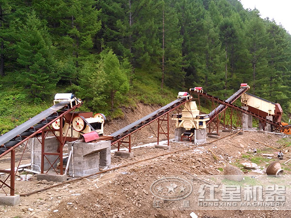 人工制砂現(xiàn)場(chǎng)