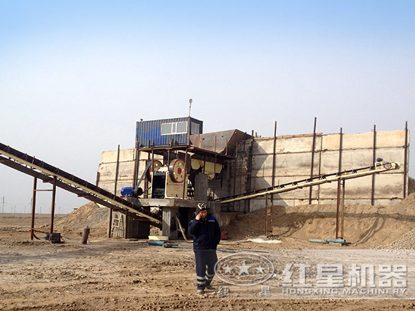 人工制砂現(xiàn)場(chǎng)