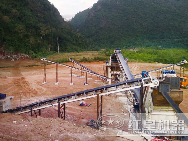 石料生產(chǎn)線現(xiàn)場