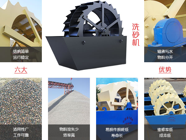 洗砂機(jī)優(yōu)勢
