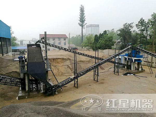 制砂生產(chǎn)線現(xiàn)場(chǎng)實(shí)拍