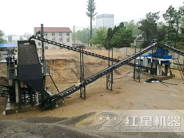 制砂生產(chǎn)現(xiàn)場(chǎng)