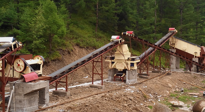 制砂生產(chǎn)現(xiàn)場