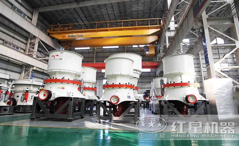 單缸液壓圓錐破碎機(jī)車(chē)間高清圖