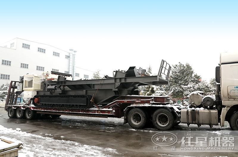 履帶移動碎沙機(jī)