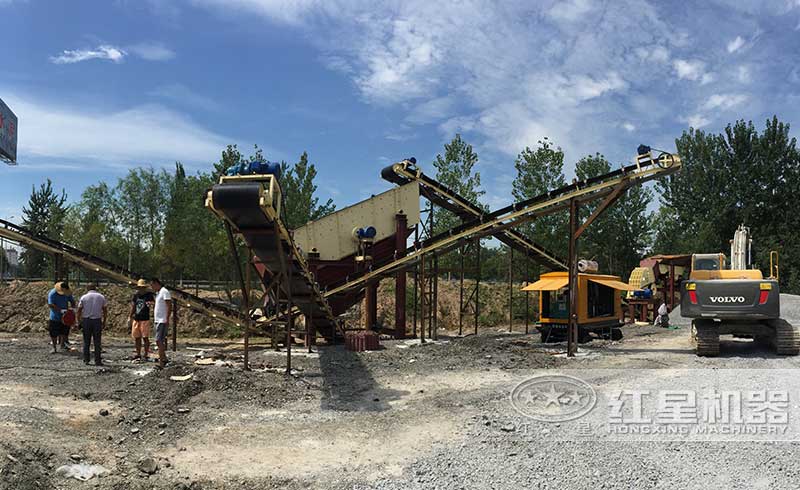 砂石生產(chǎn)線現(xiàn)場