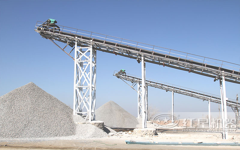 建筑砂石骨料生產(chǎn)線現(xiàn)場