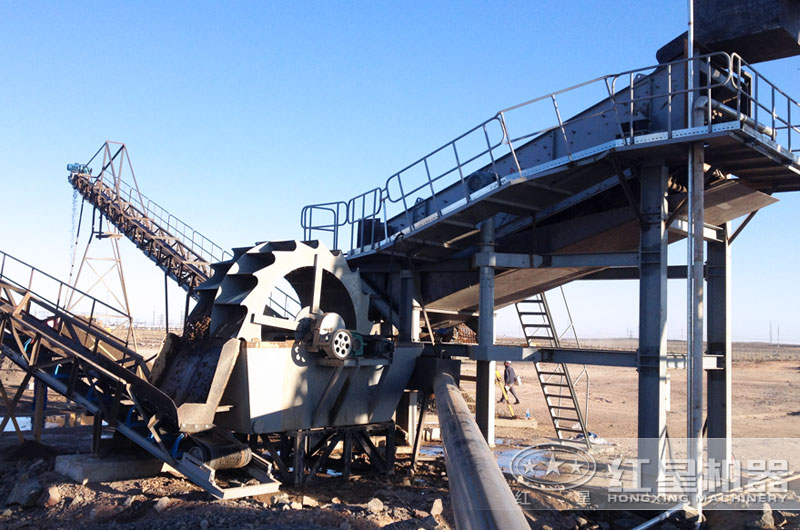 洗砂生產(chǎn)現(xiàn)場