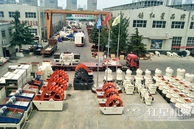 紅星機(jī)器生產(chǎn)的固定式石頭破碎機(jī)訂單多