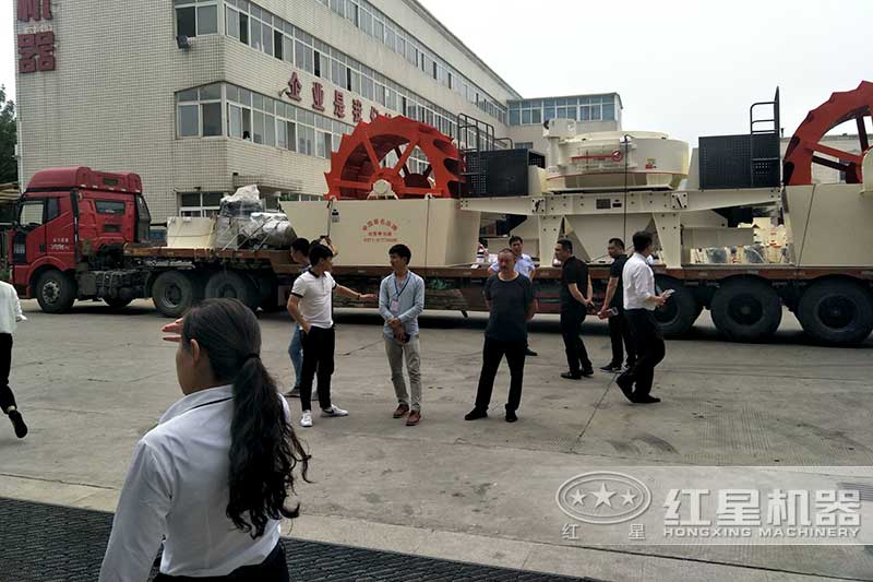 紅星機制砂生產線客戶直發(fā)