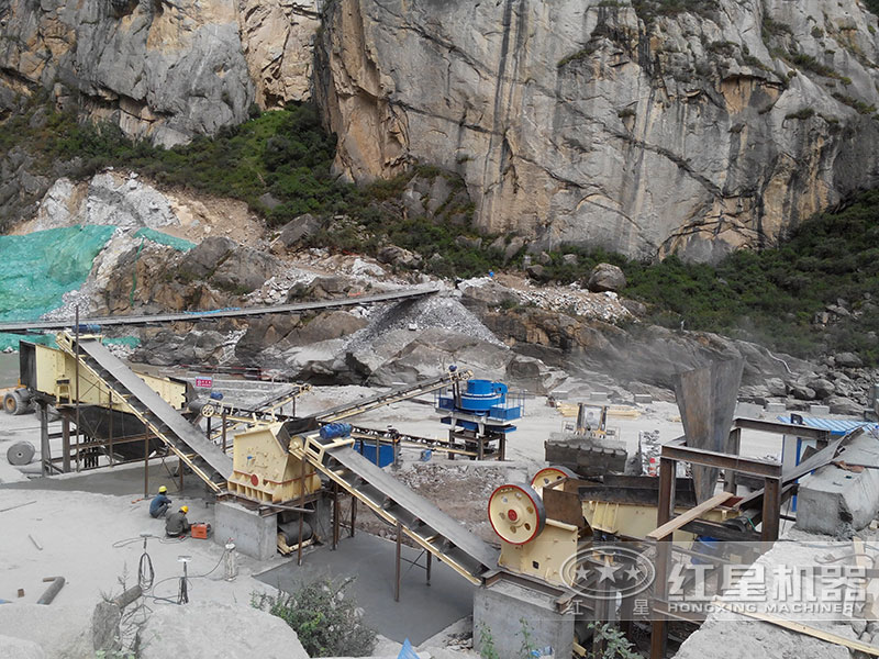 軟物料制砂生產(chǎn)線現(xiàn)場