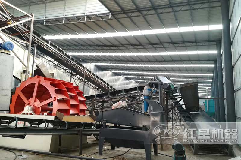 洗砂機安裝現(xiàn)場