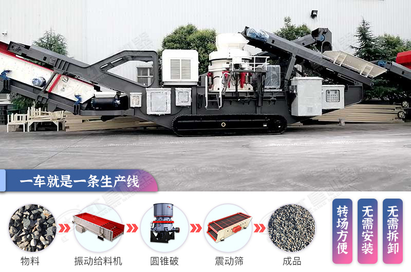 移動式破碎機一臺就是一條生產(chǎn)線