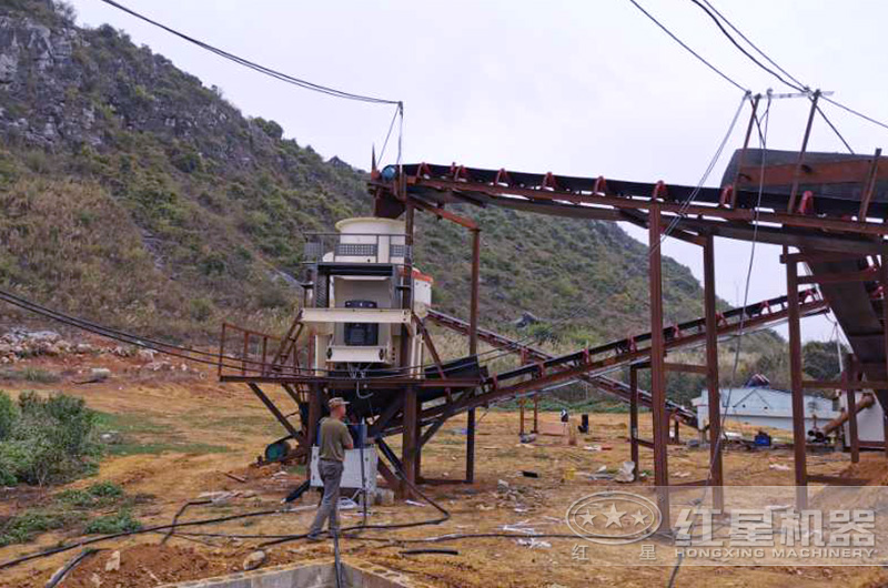 小型制砂機(jī)生產(chǎn)視頻，加工鵝卵石（河卵石）快又好