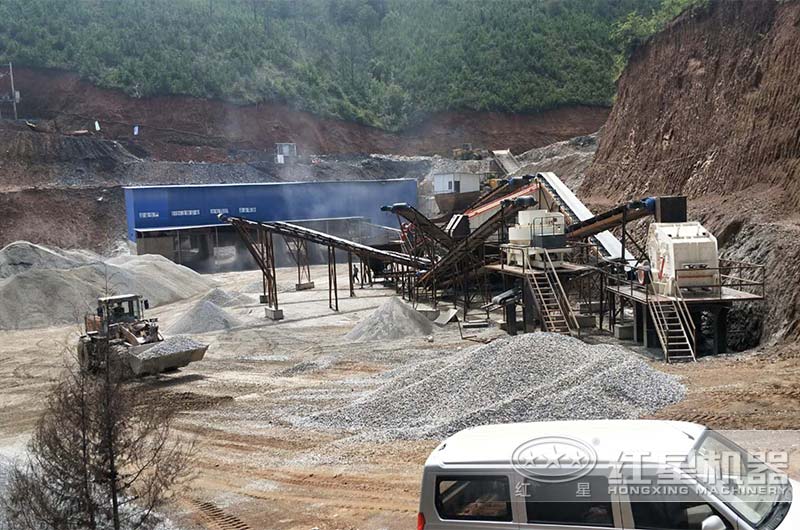 上海反擊破碎石場現(xiàn)場全景