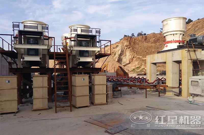 石頭變沙子生產(chǎn)線工藝三現(xiàn)場(chǎng)實(shí)拍