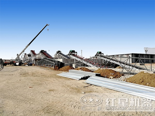 打石子現(xiàn)場圖