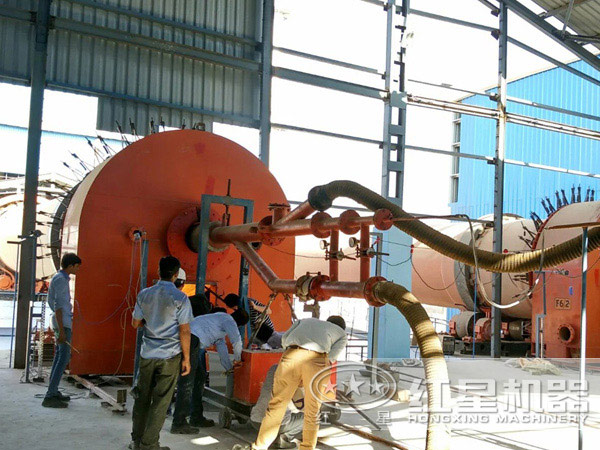 陶?；剞D(zhuǎn)窯生產(chǎn)線